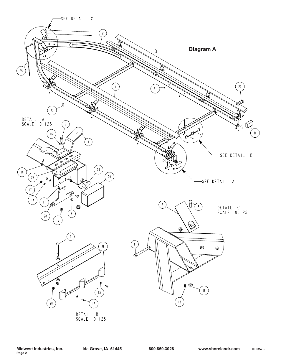 Diagram a | ShoreLand'r PT22S User Manual | Page 2 / 8