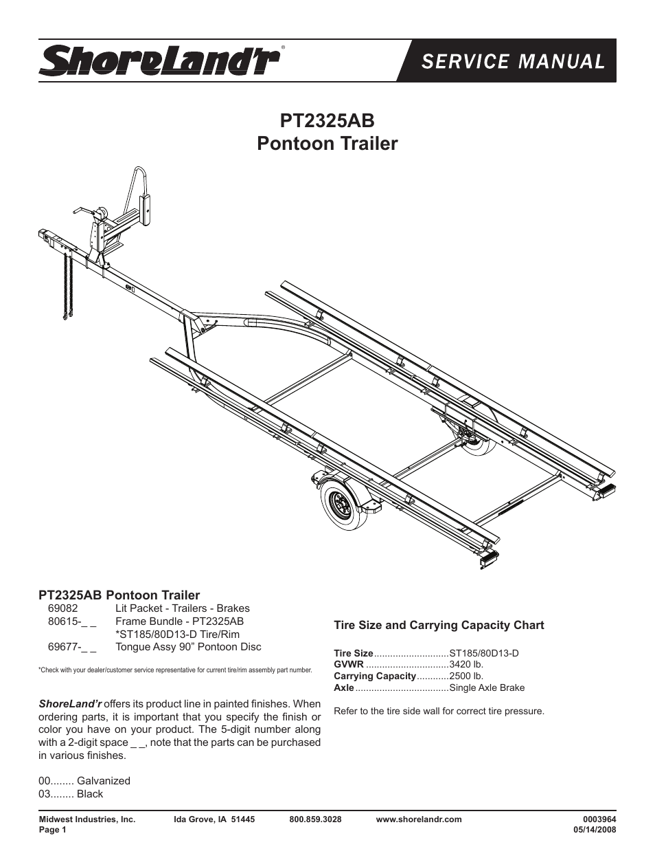 ShoreLand'r PT2325AB User Manual | 10 pages