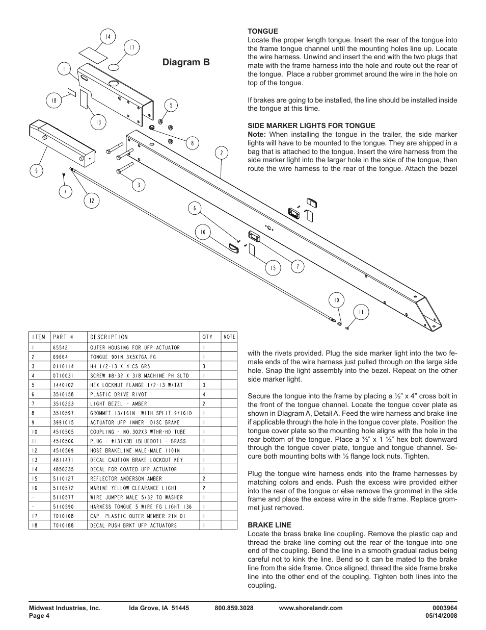 Diagram b | ShoreLand'r PT2325AB User Manual | Page 4 / 10
