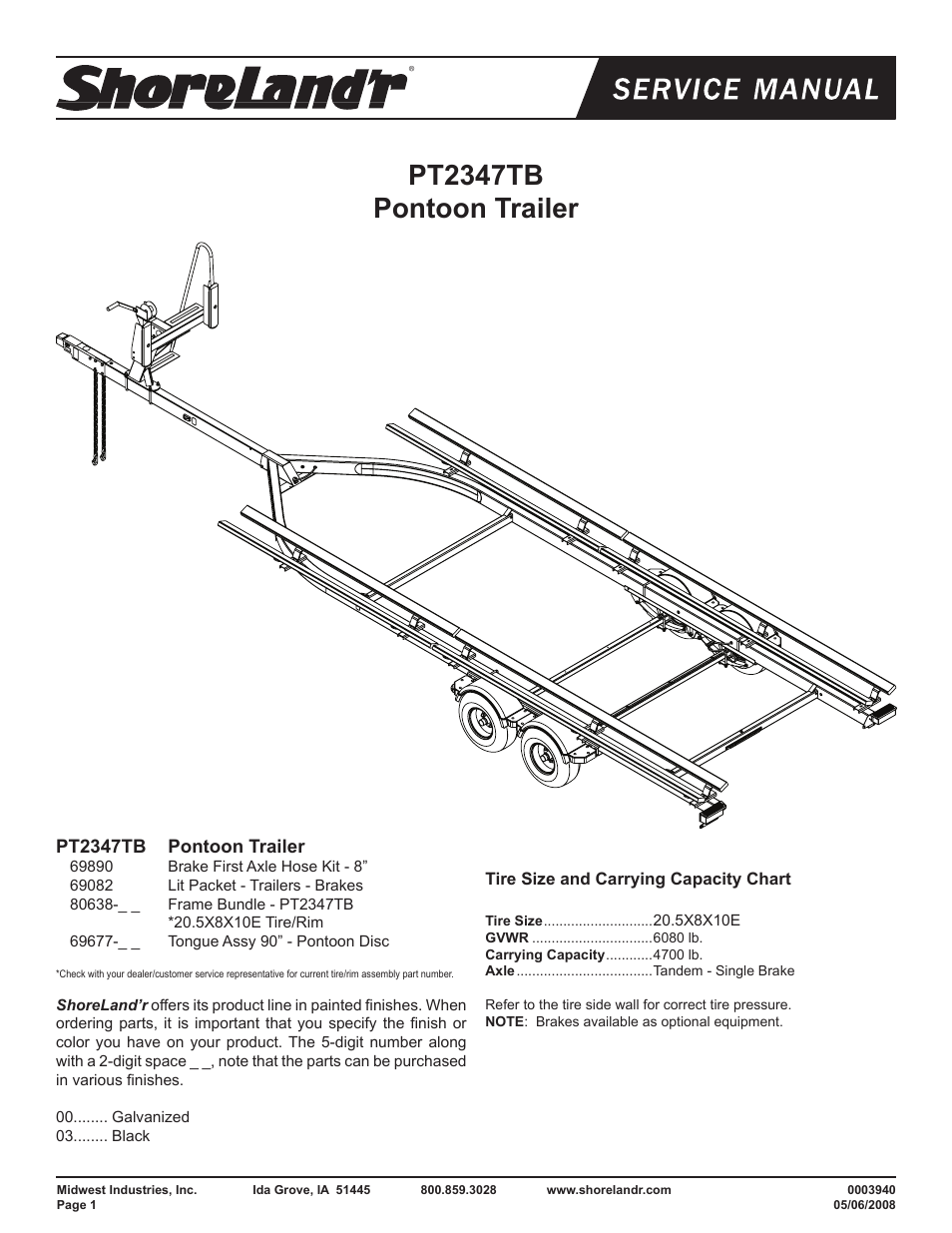 ShoreLand'r PT2347TB User Manual | 12 pages