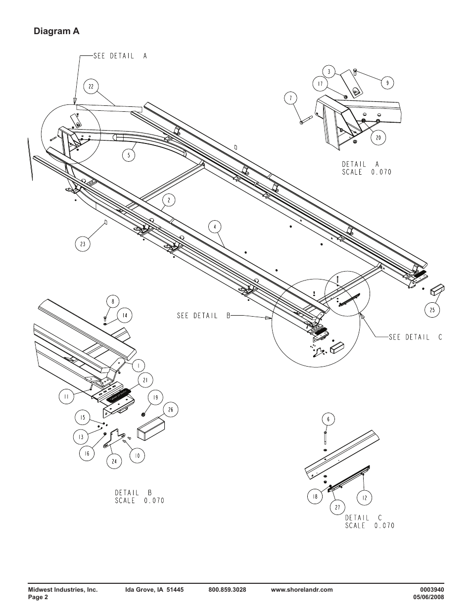 Diagram a | ShoreLand'r PT2347TB User Manual | Page 2 / 12