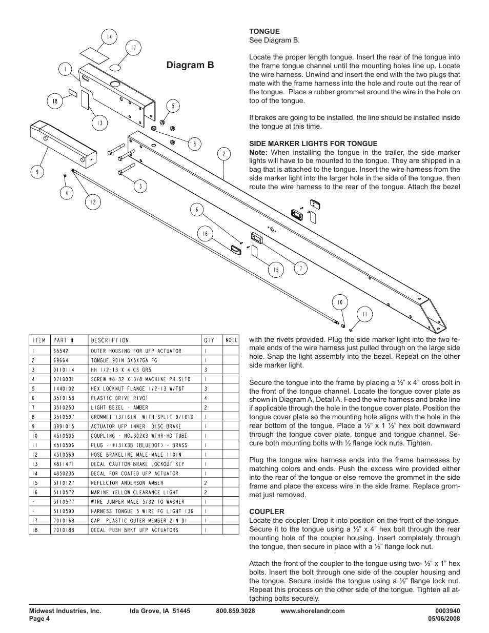 Diagram b | ShoreLand'r PT2347TB User Manual | Page 4 / 12