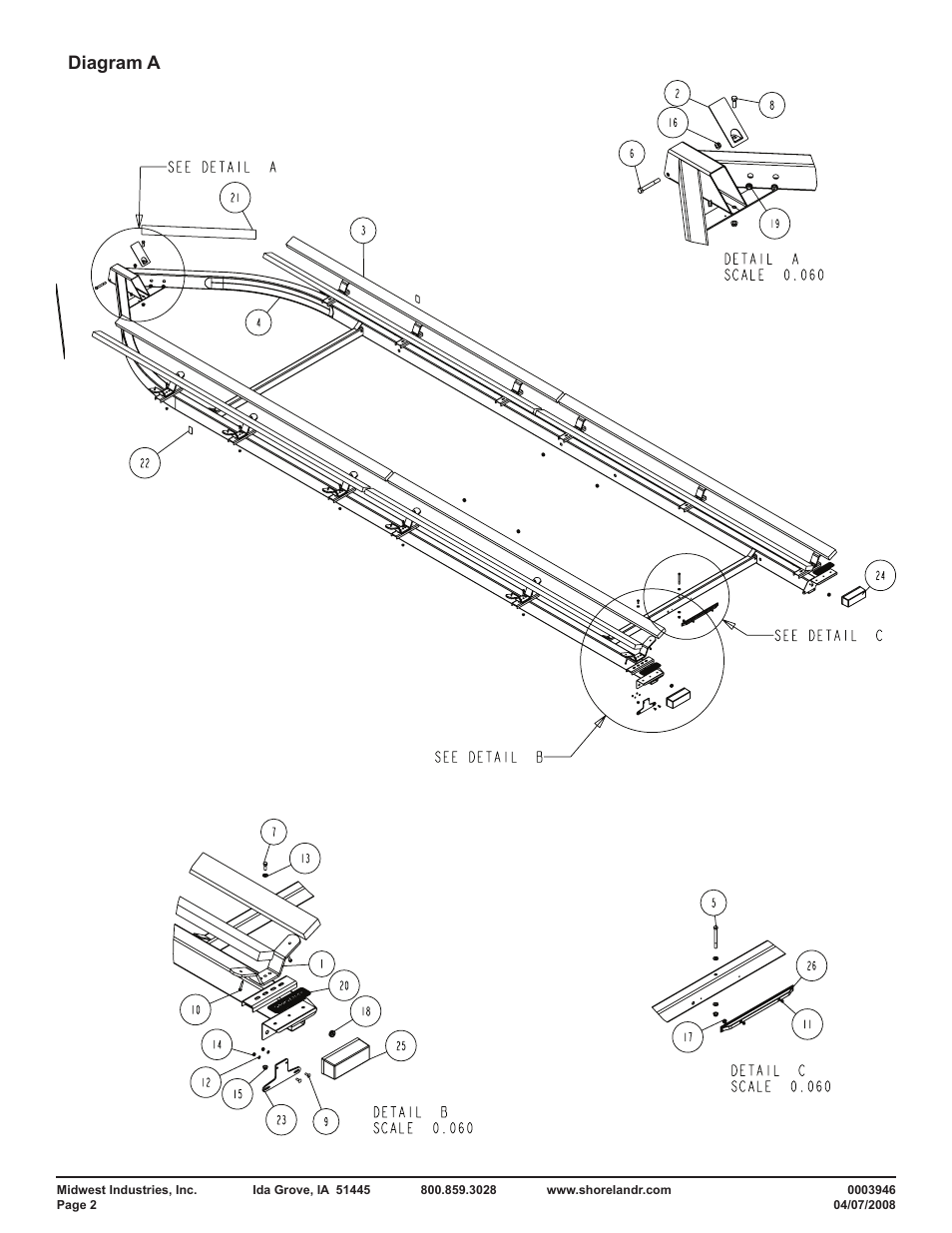 Diagram a | ShoreLand'r PT2547TB User Manual | Page 2 / 10