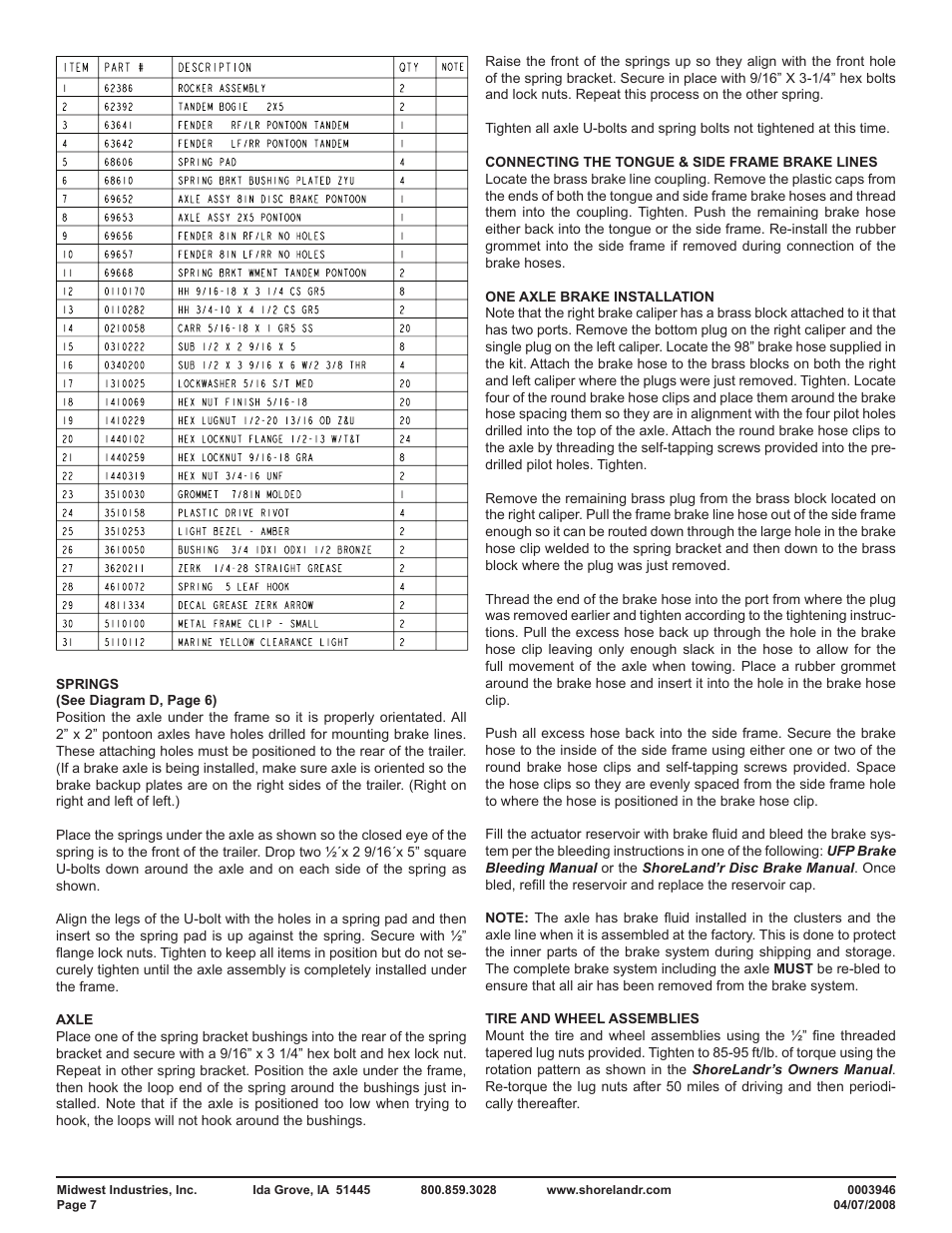 ShoreLand'r PT2547TB User Manual | Page 7 / 10