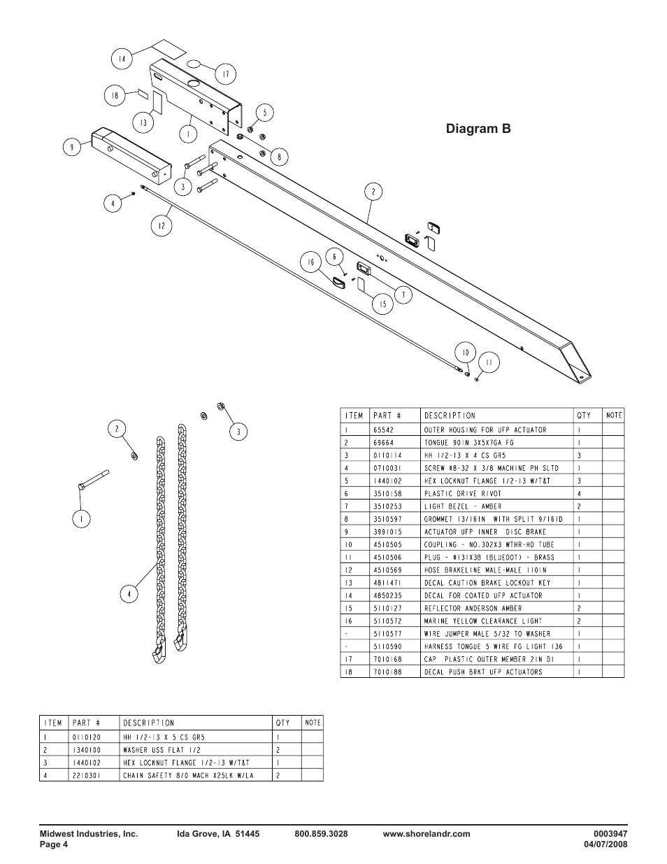 Diagram b | ShoreLand'r PT2547TBB User Manual | Page 4 / 10