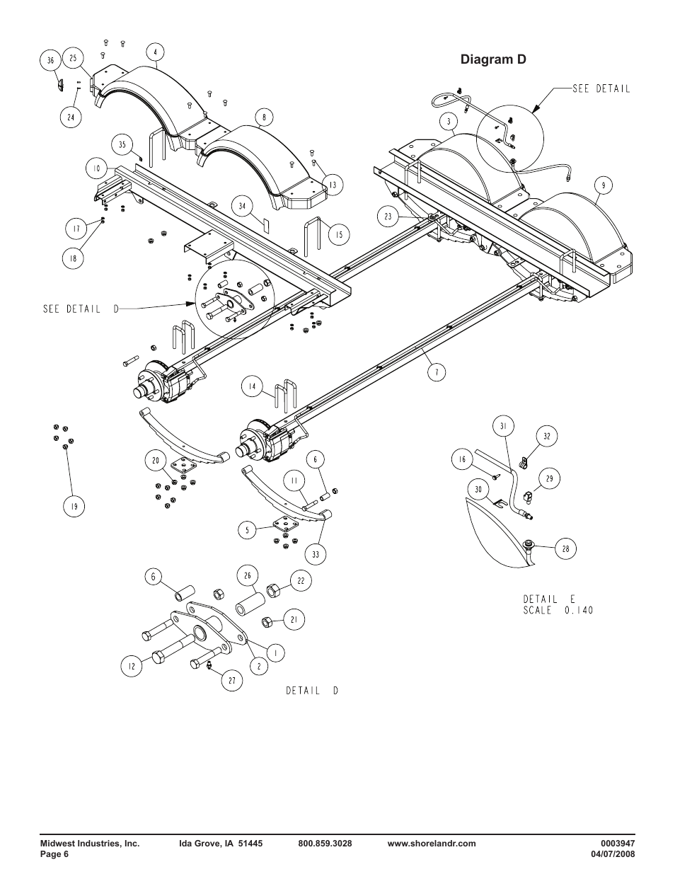 Diagram d | ShoreLand'r PT2547TBB User Manual | Page 6 / 10