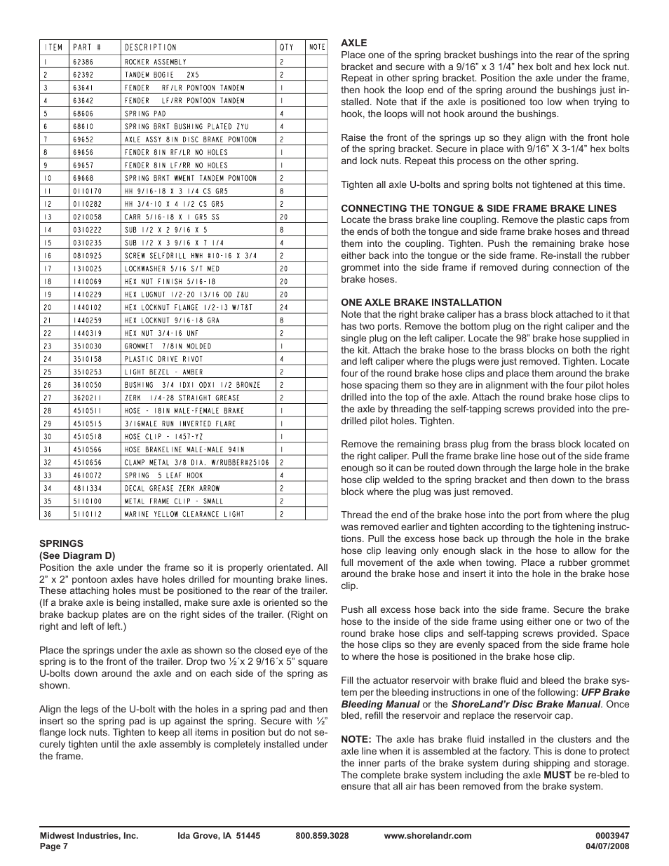 ShoreLand'r PT2547TBB User Manual | Page 7 / 10