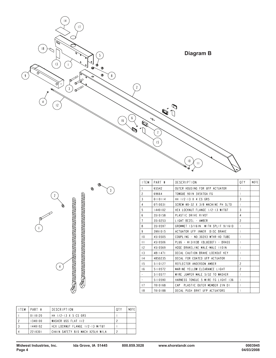 Diagram b | ShoreLand'r PT2555TABB User Manual | Page 4 / 10