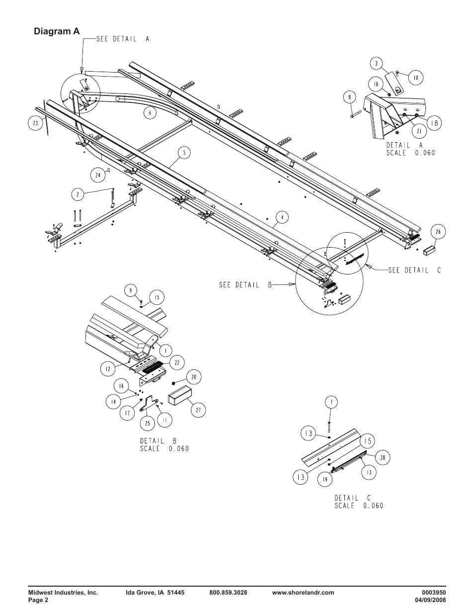 Diagram a | ShoreLand'r PT2947TB User Manual | Page 2 / 10