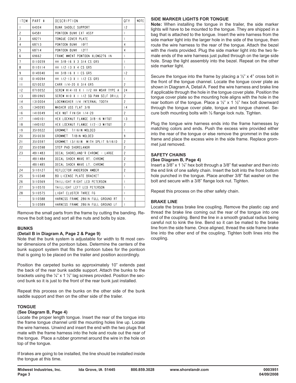 ShoreLand'r PT2947TBB User Manual | Page 3 / 10