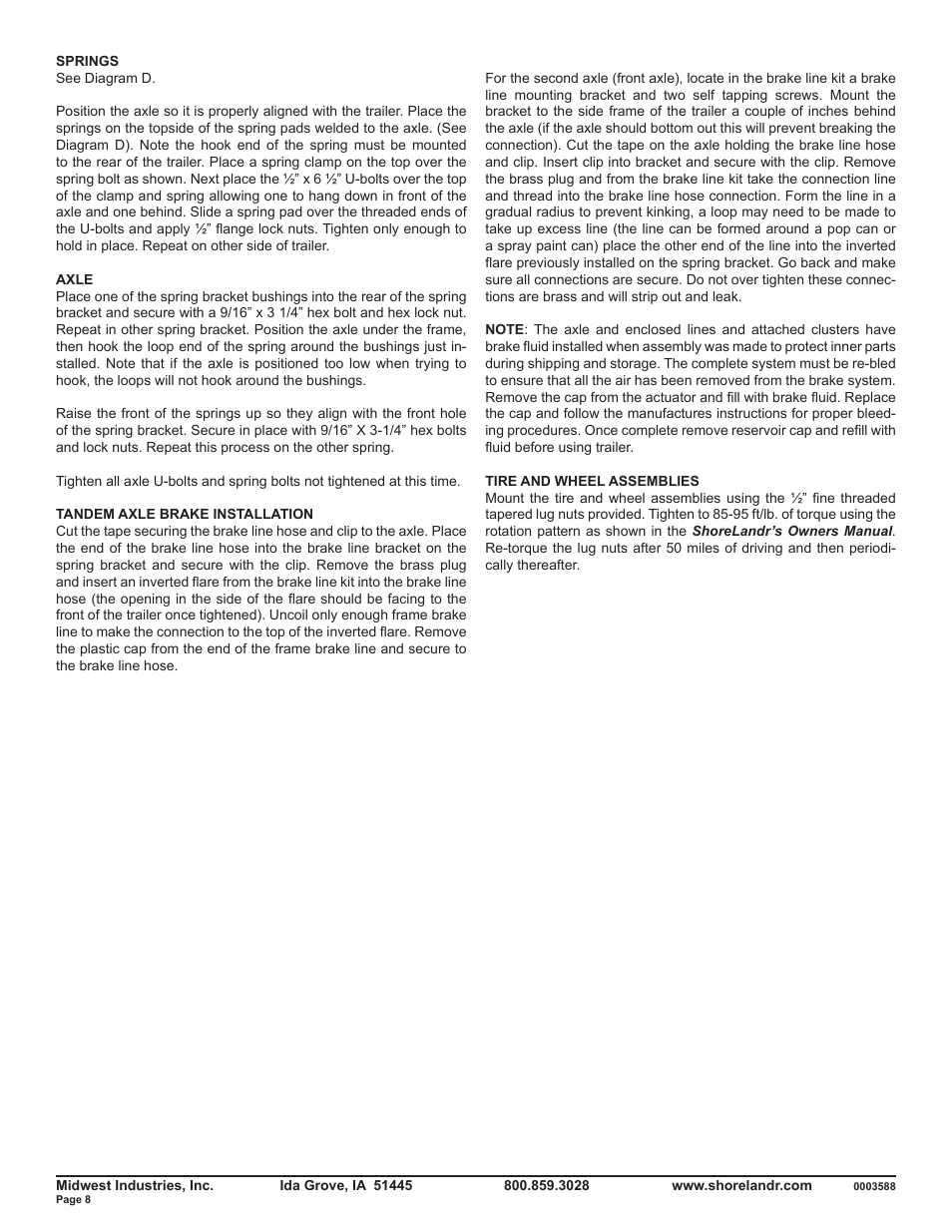 ShoreLand'r PT30TABBM User Manual | Page 8 / 10