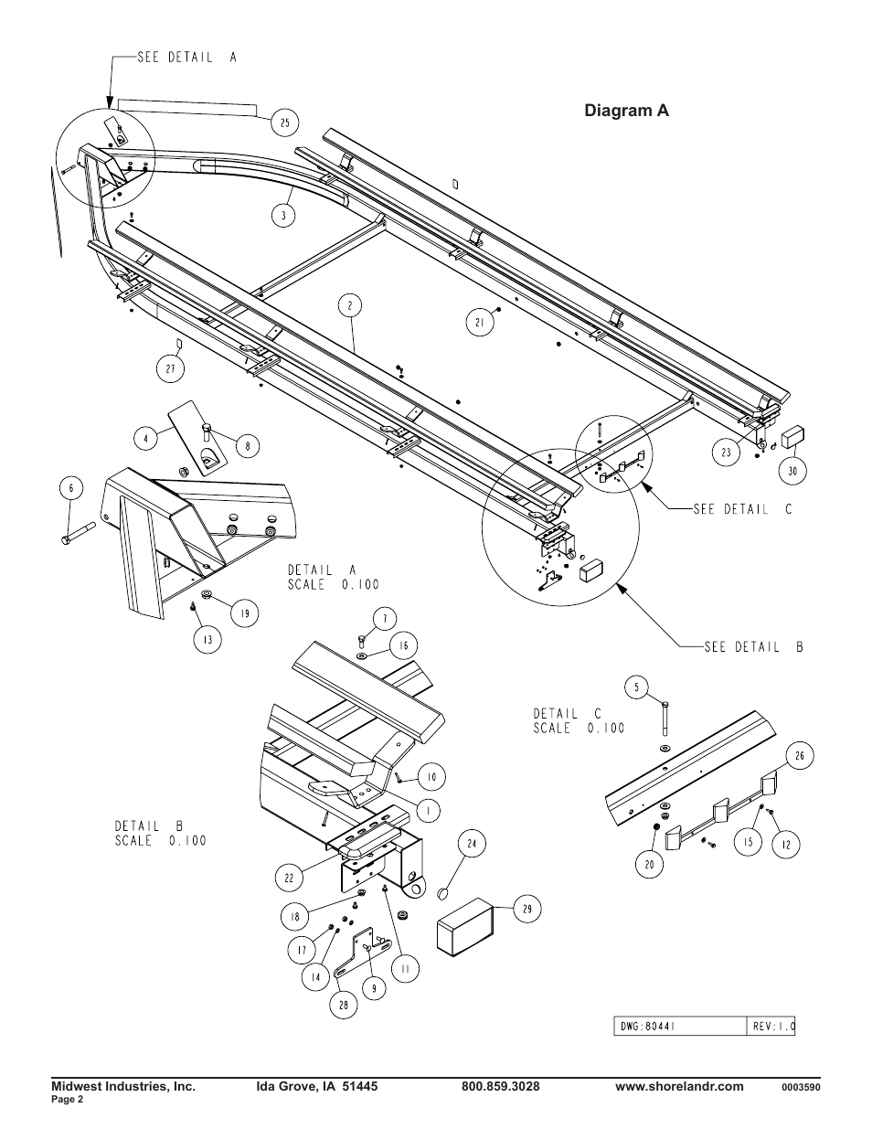 Diagram a | ShoreLand'r PT30TBBM User Manual | Page 2 / 10