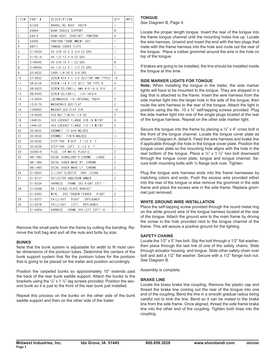 ShoreLand'r PT30TBBM User Manual | Page 3 / 10