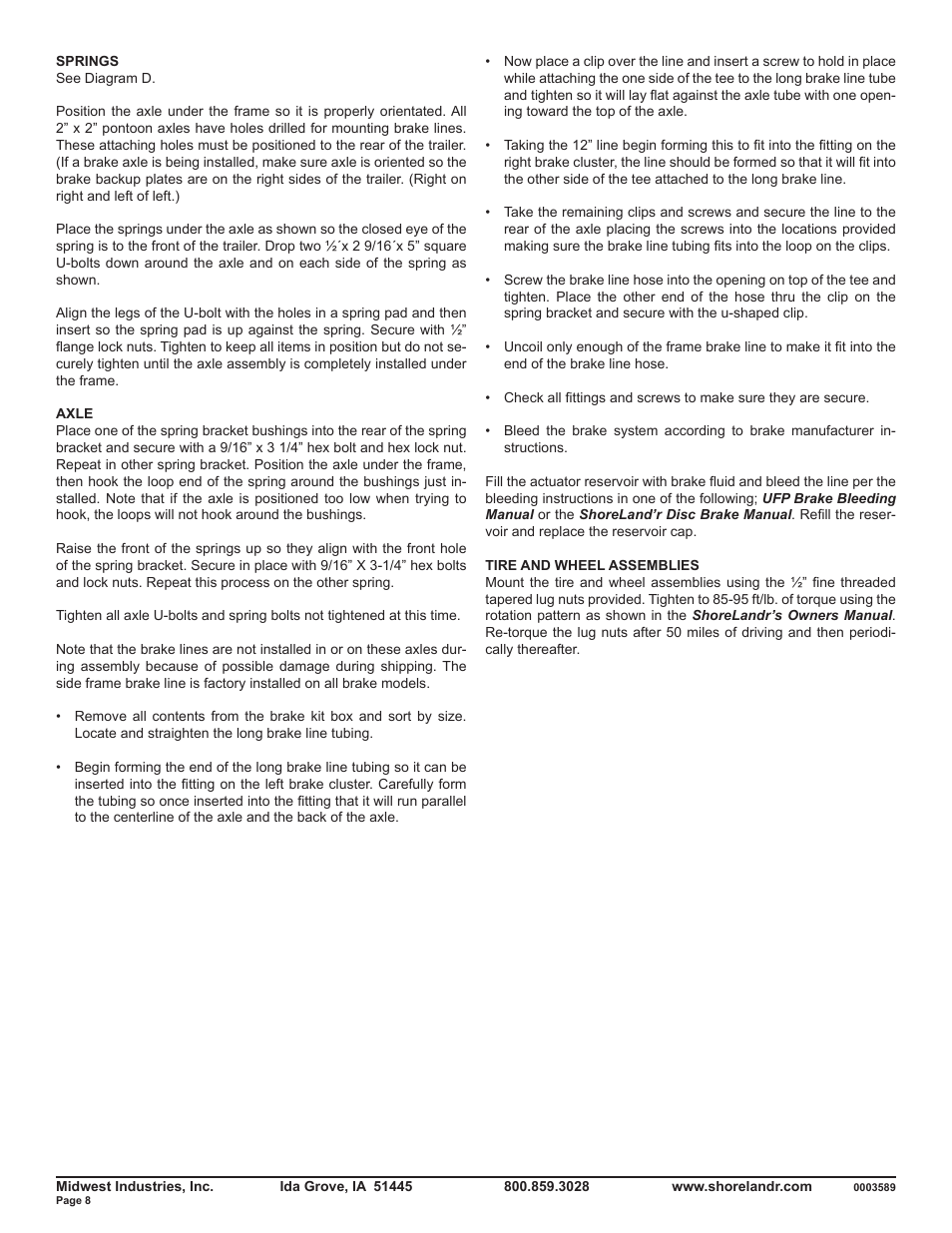 ShoreLand'r PT30TBM User Manual | Page 8 / 10