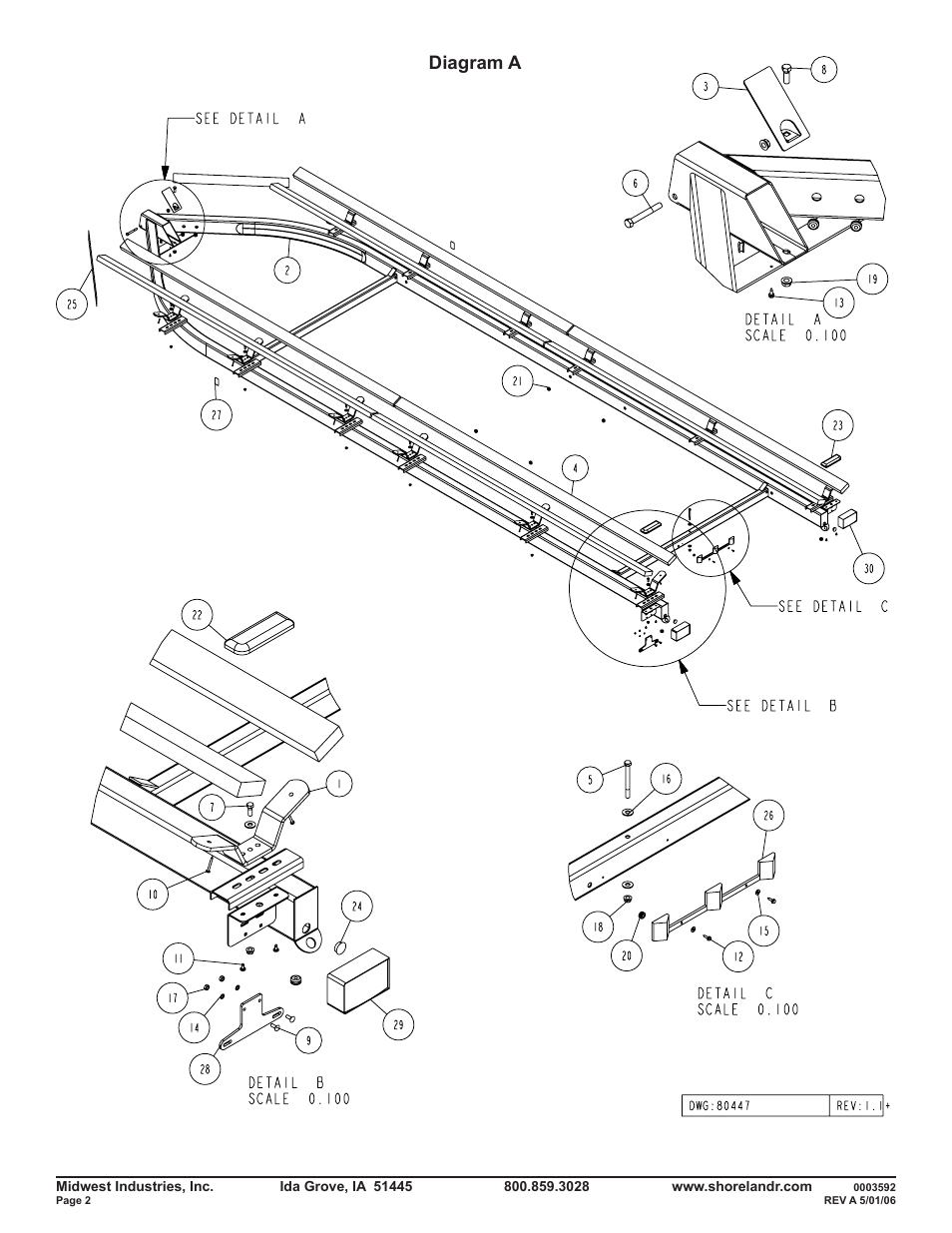 Diagram a | ShoreLand'r PT47TABBL User Manual | Page 2 / 10