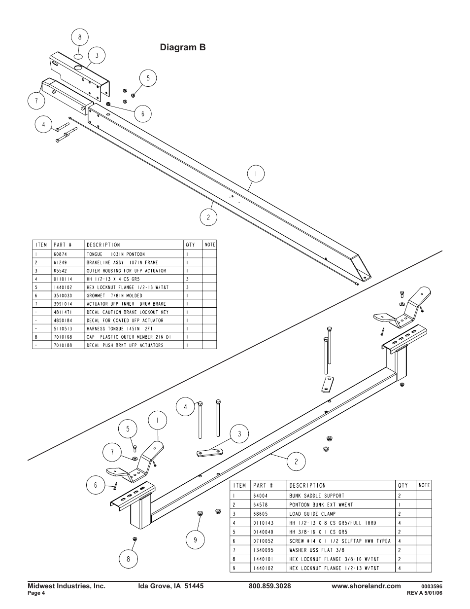 Diagram b | ShoreLand'r PT47TABBXL User Manual | Page 4 / 10