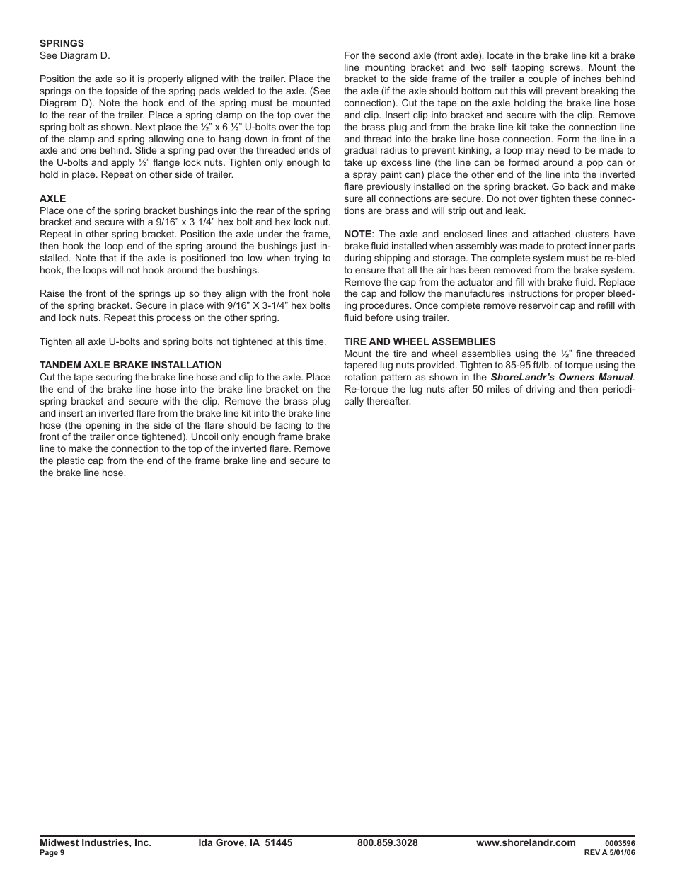 ShoreLand'r PT47TABBXL User Manual | Page 9 / 10