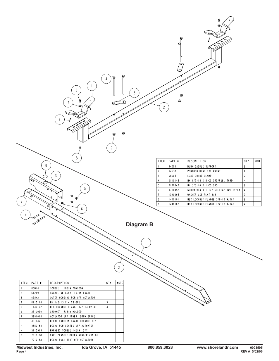 Diagram b | ShoreLand'r PT47TABXL User Manual | Page 4 / 10