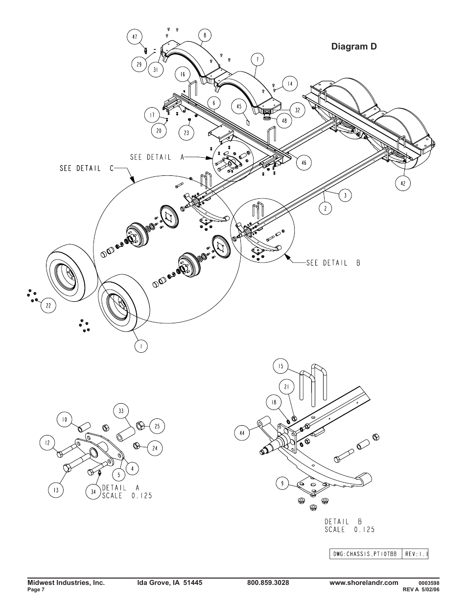 Diagram d | ShoreLand'r PT47TBBXL User Manual | Page 7 / 10