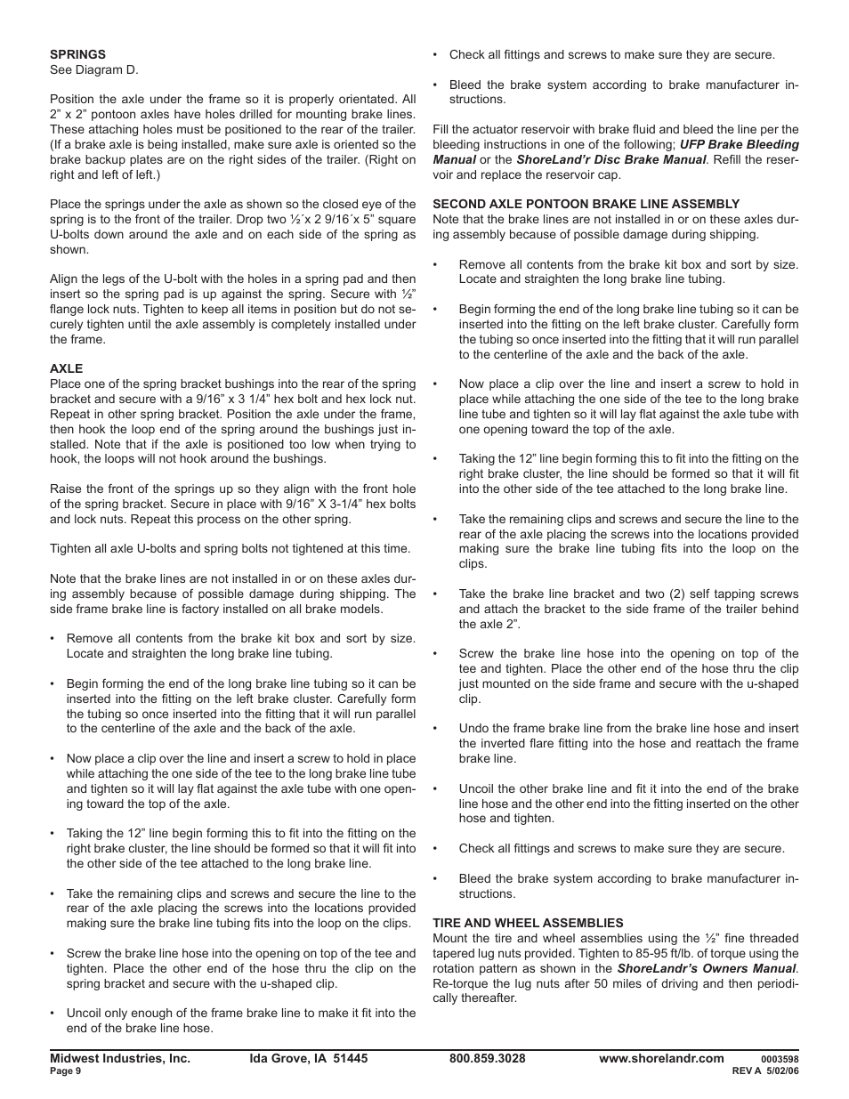 ShoreLand'r PT47TBBXL User Manual | Page 9 / 10
