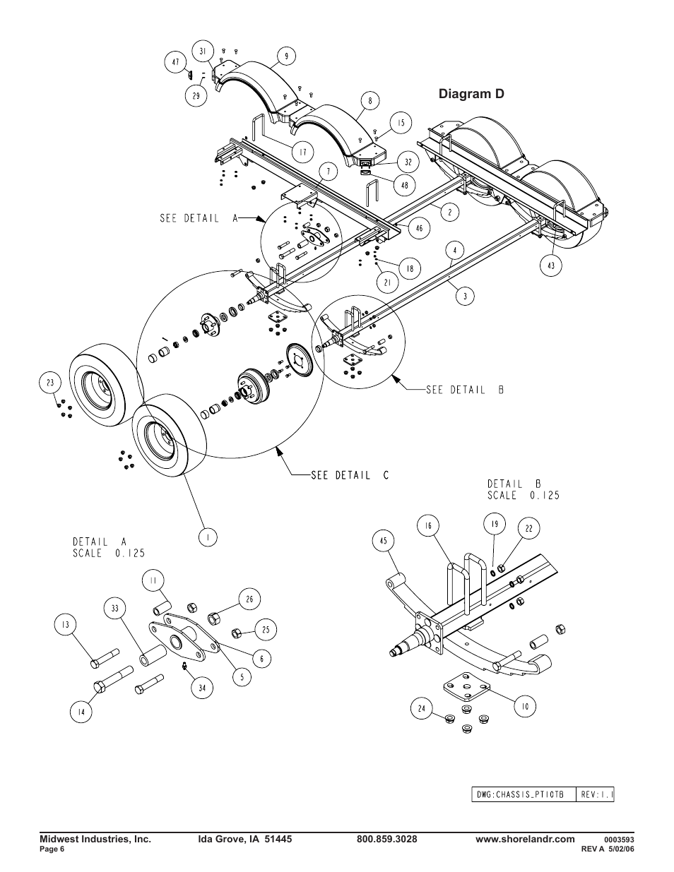 Diagram d | ShoreLand'r PT47TBL User Manual | Page 6 / 10
