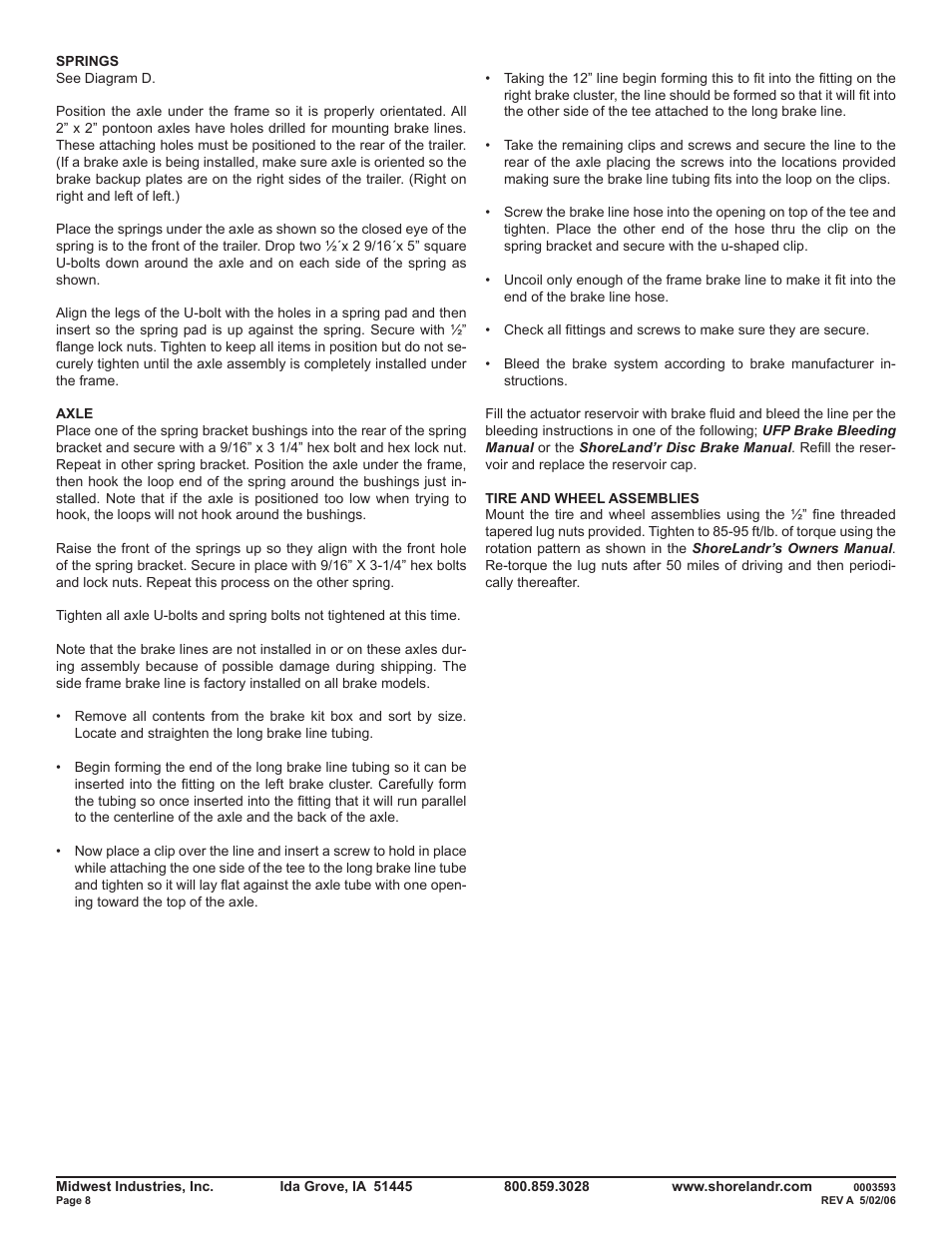 ShoreLand'r PT47TBL User Manual | Page 8 / 10