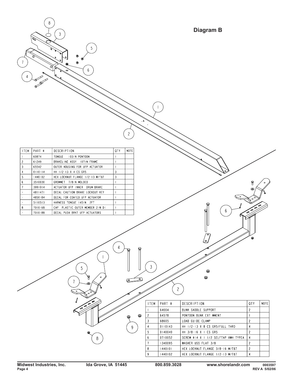 Diagram b | ShoreLand'r PT47TBXL User Manual | Page 4 / 10