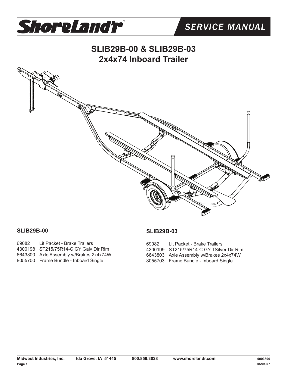 ShoreLand'r SLIB29B User Manual | 12 pages