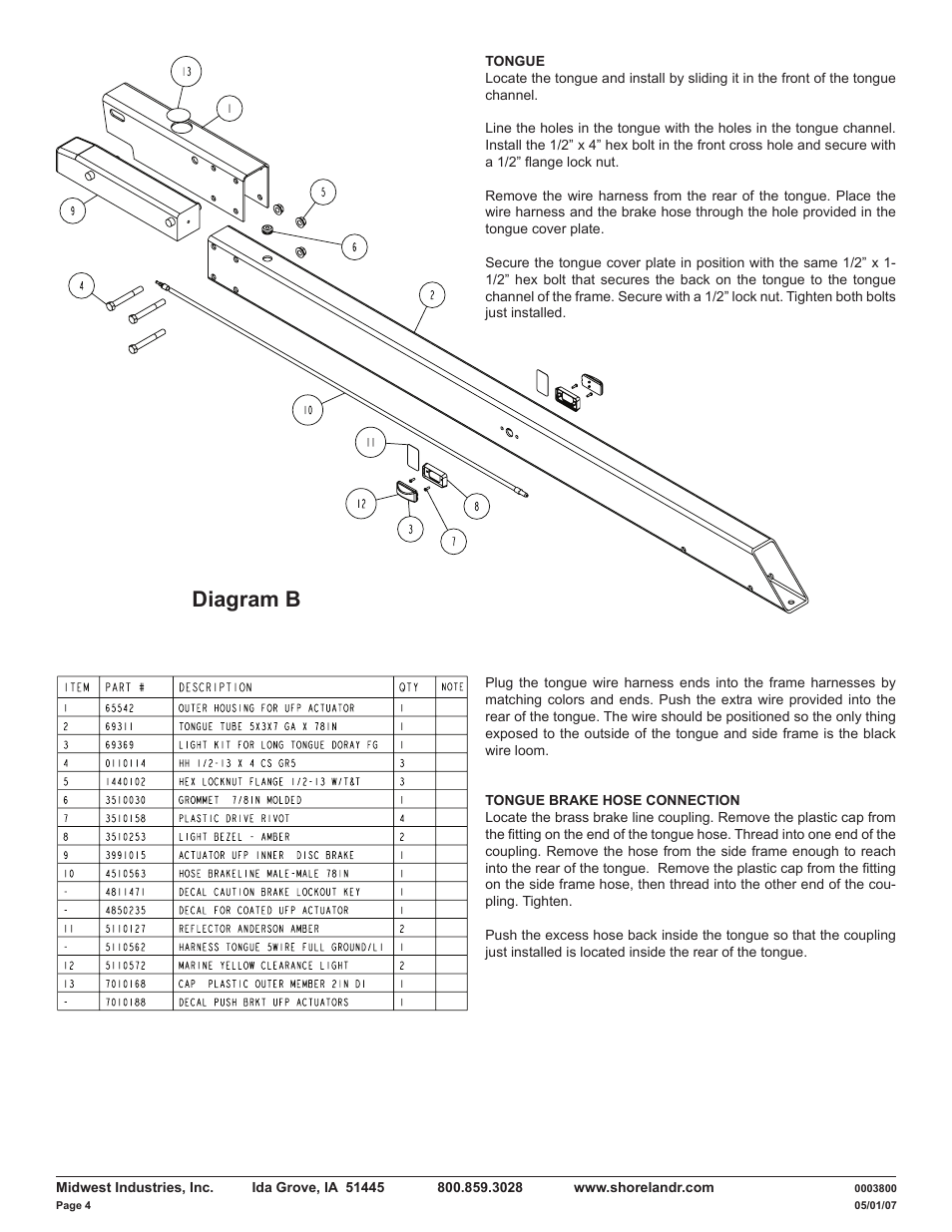 Diagram b | ShoreLand'r SLIB29B User Manual | Page 4 / 12