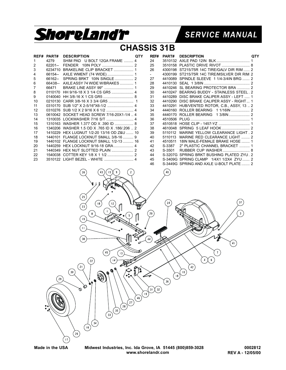 Chassis 31b | ShoreLand'r SLIB31B User Manual | Page 11 / 11