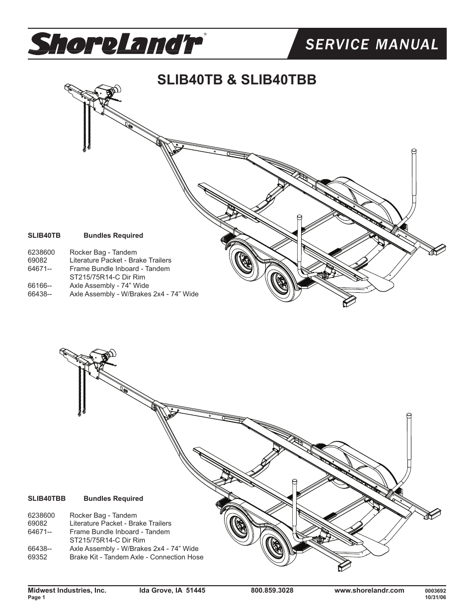 ShoreLand'r SLIB40TB-BB User Manual | 12 pages
