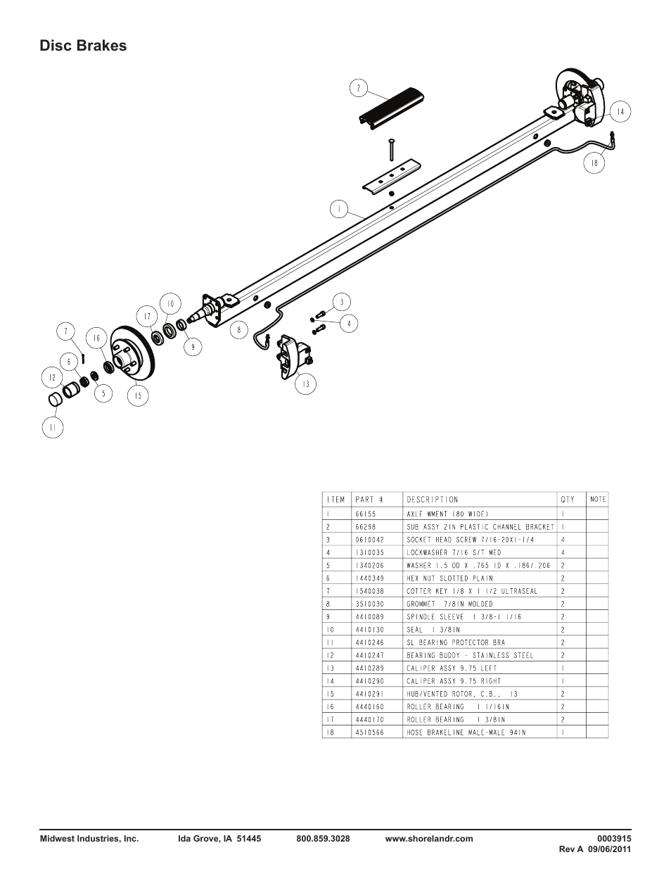 Disc brakes | ShoreLand'r BRB40TBLW V.3 User Manual | Page 9 / 10