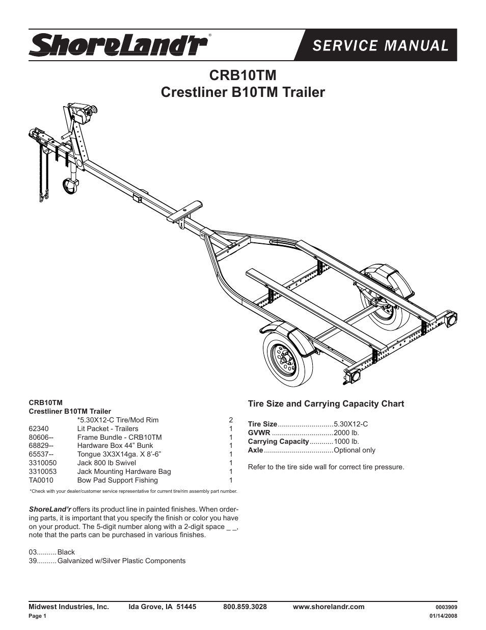 ShoreLand'r CRB10TM V.2 User Manual | 6 pages