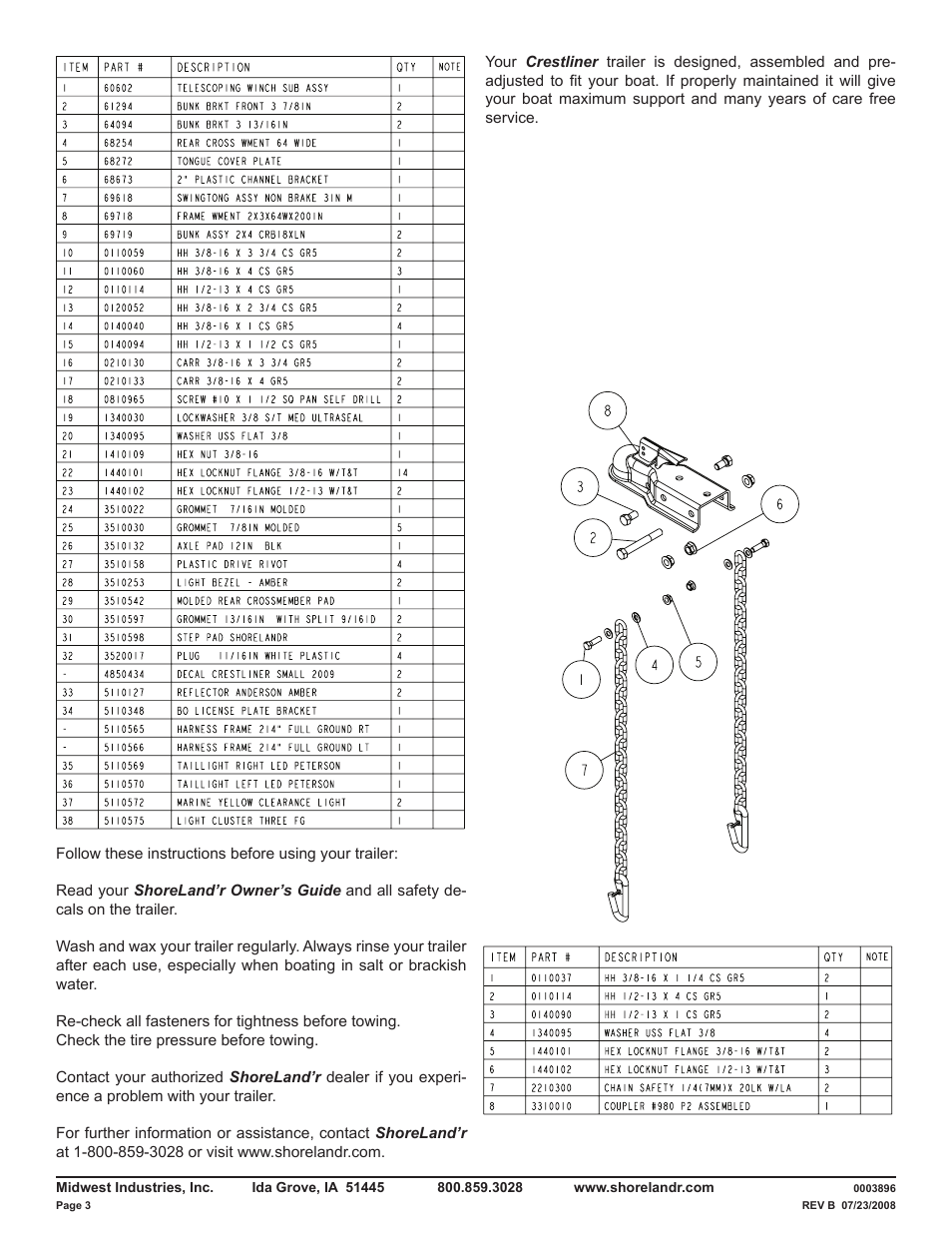 ShoreLand'r CRB18XLN V.2 User Manual | Page 3 / 8