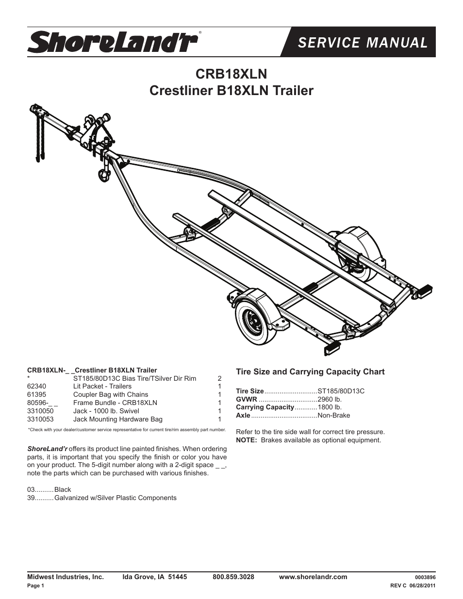 ShoreLand'r CRB18XLN V.3 User Manual | 8 pages
