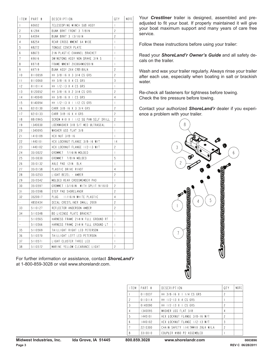 ShoreLand'r CRB18XLN V.3 User Manual | Page 3 / 8
