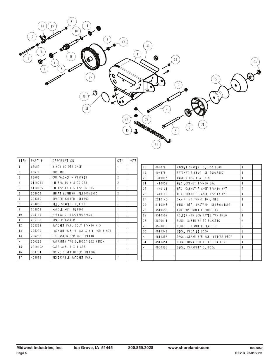 ShoreLand'r CRB2314L V.1 User Manual | Page 5 / 9