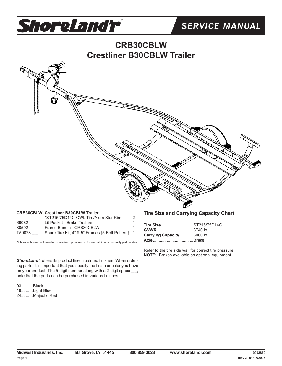 ShoreLand'r CRB30CBLW V.2 User Manual | 10 pages