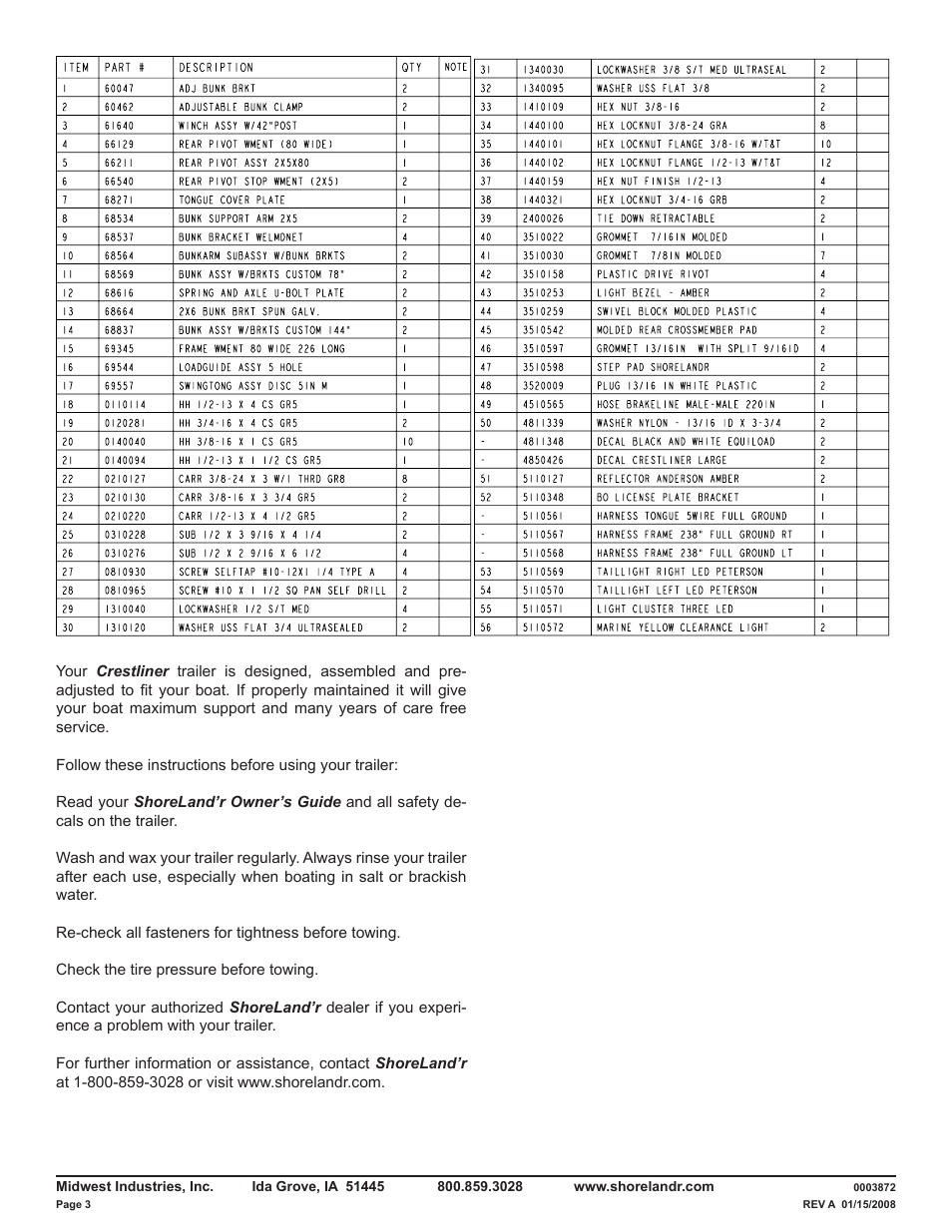 ShoreLand'r CRB46TCBL V.1 User Manual | Page 3 / 12