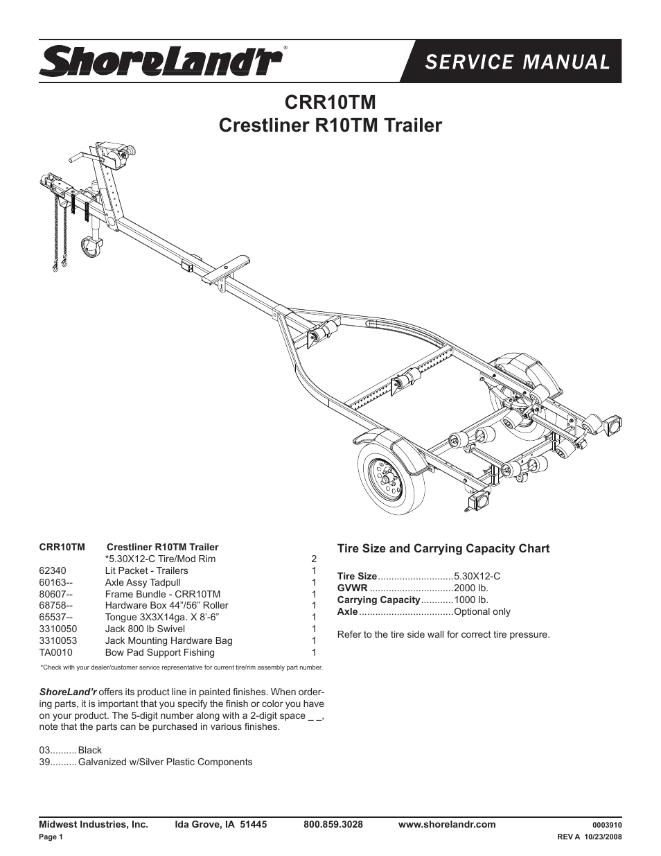 ShoreLand'r CRR10TM V.2 User Manual | 6 pages