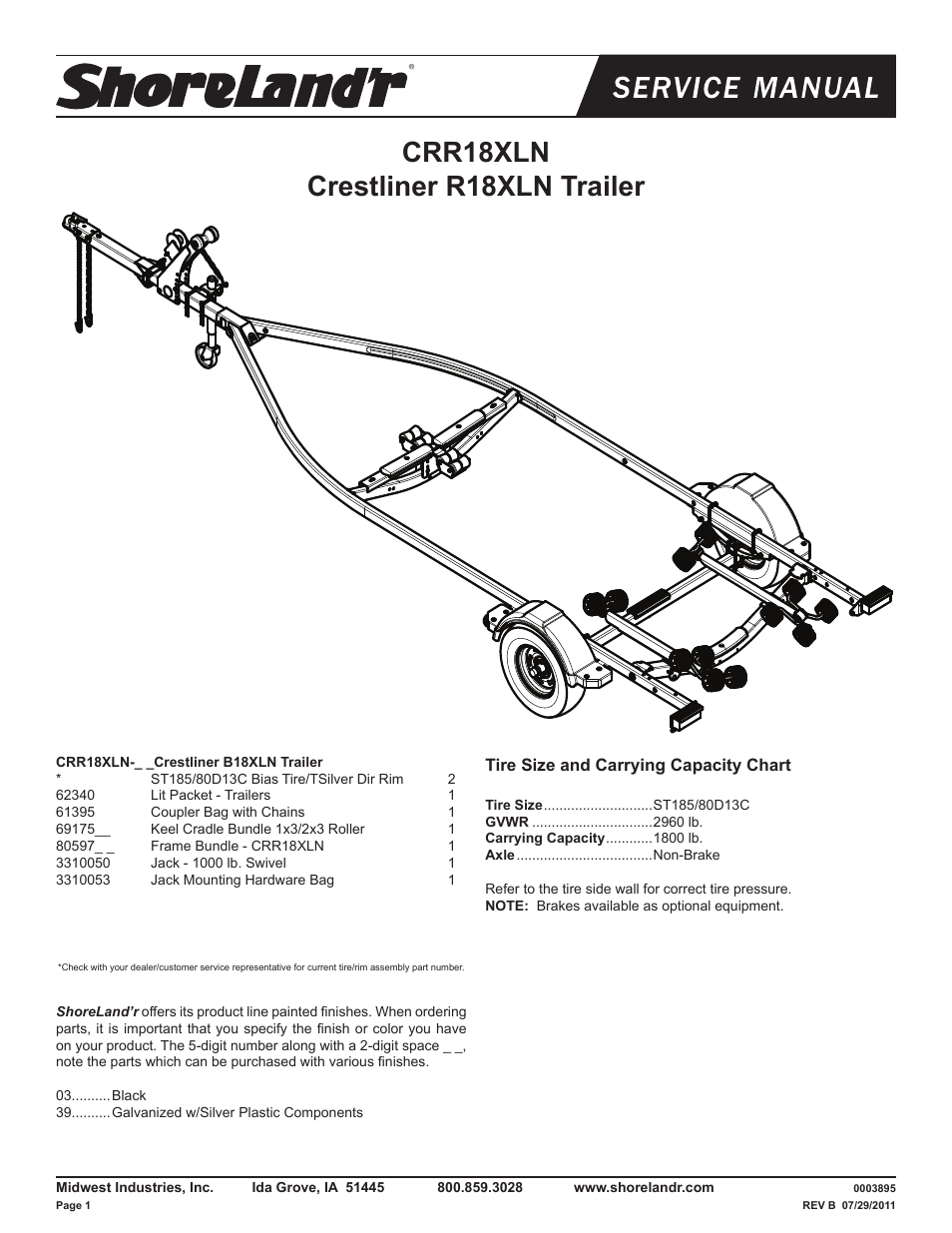 ShoreLand'r CRR18XLN V.1 User Manual | 10 pages