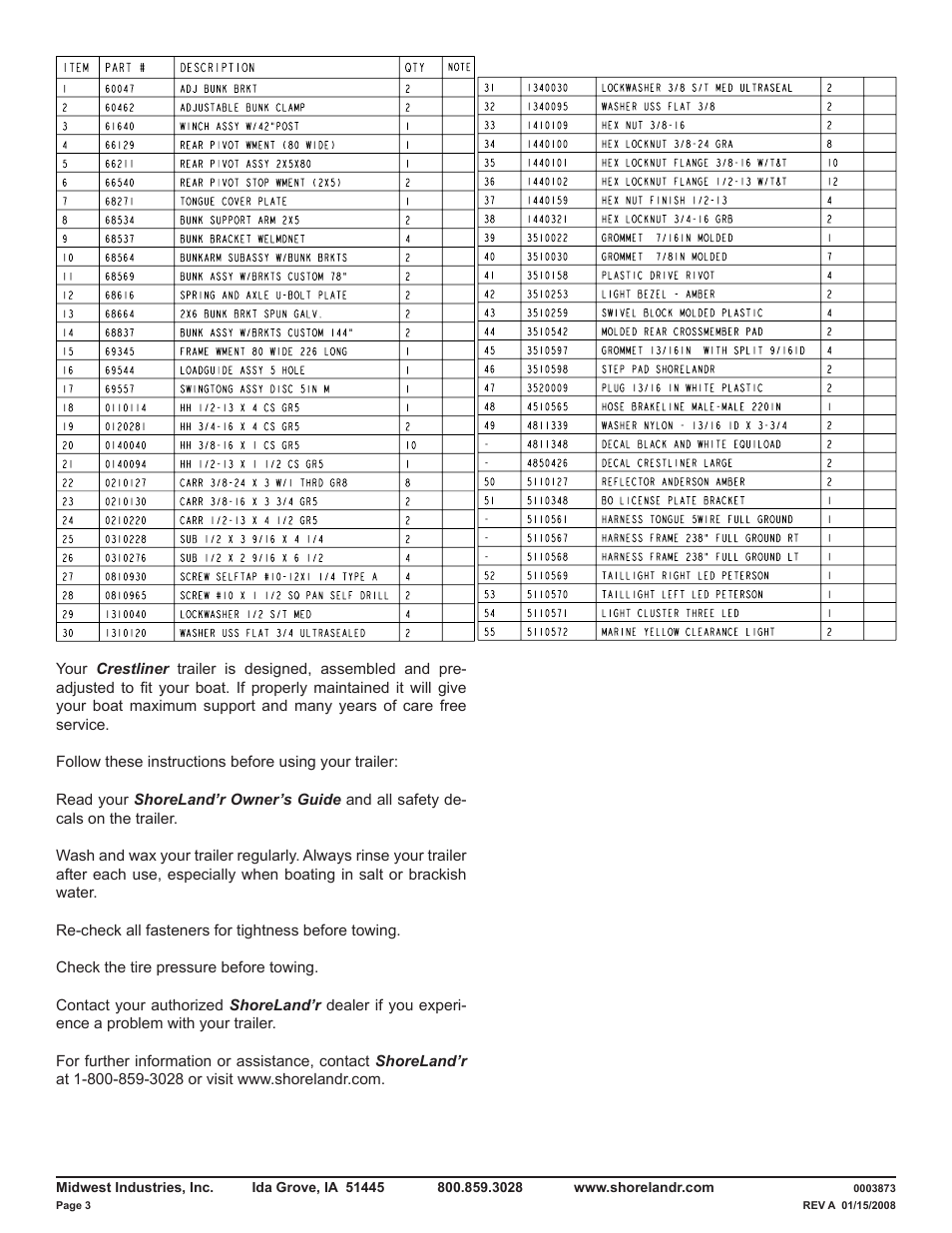 ShoreLand'r CRV46TBL V.1 User Manual | Page 3 / 12
