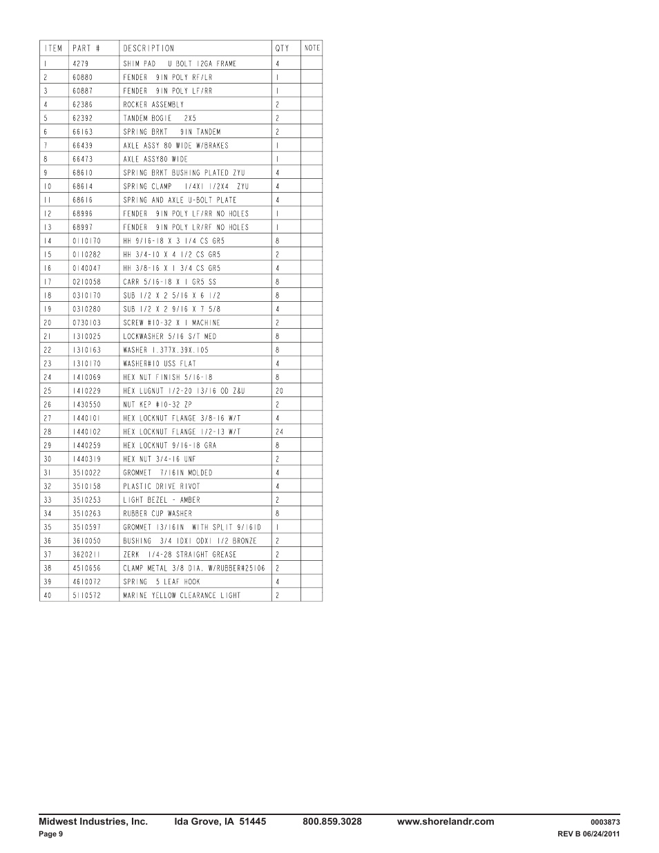 ShoreLand'r CRV46TBL V.3 User Manual | Page 9 / 12