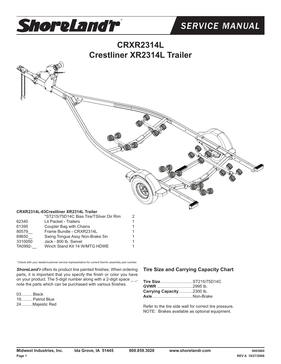 ShoreLand'r CRXR2314L V.2 User Manual | 10 pages