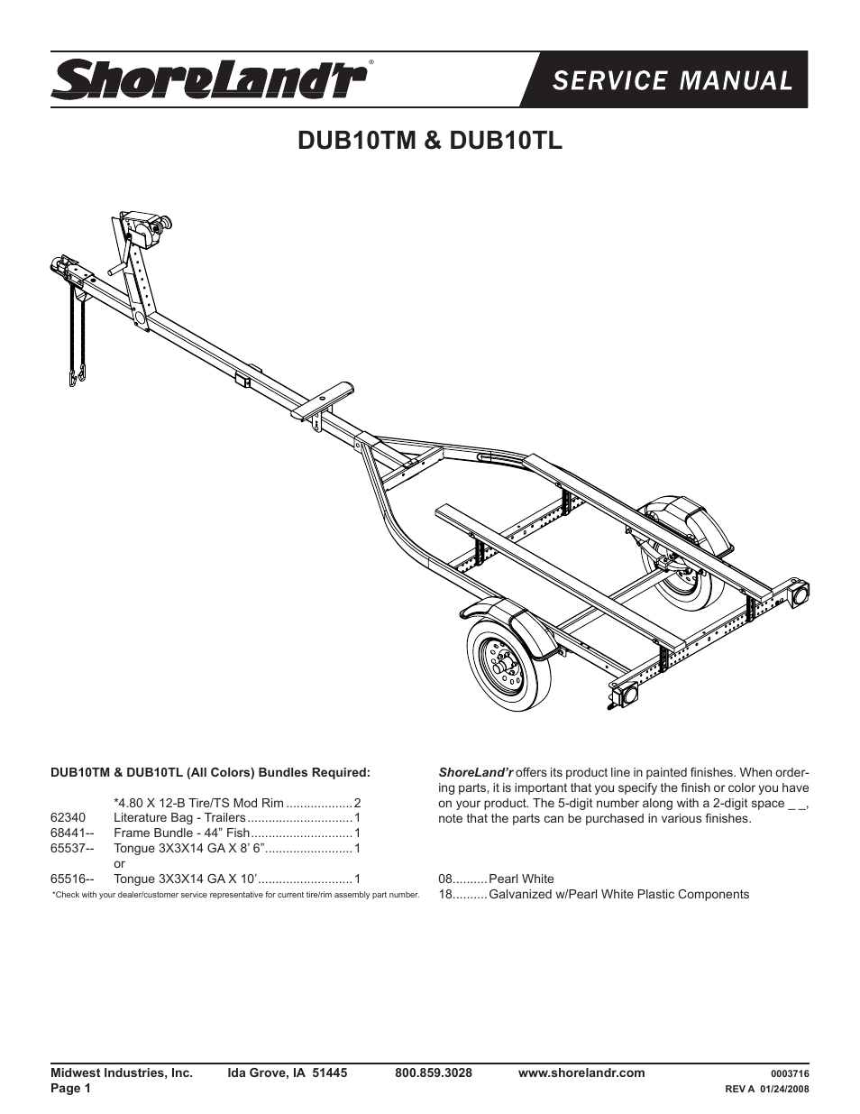 ShoreLand'r DUB10TM V.1 User Manual | 8 pages