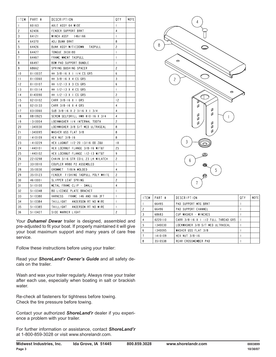 ShoreLand'r DUB7TS V.1 User Manual | Page 3 / 6