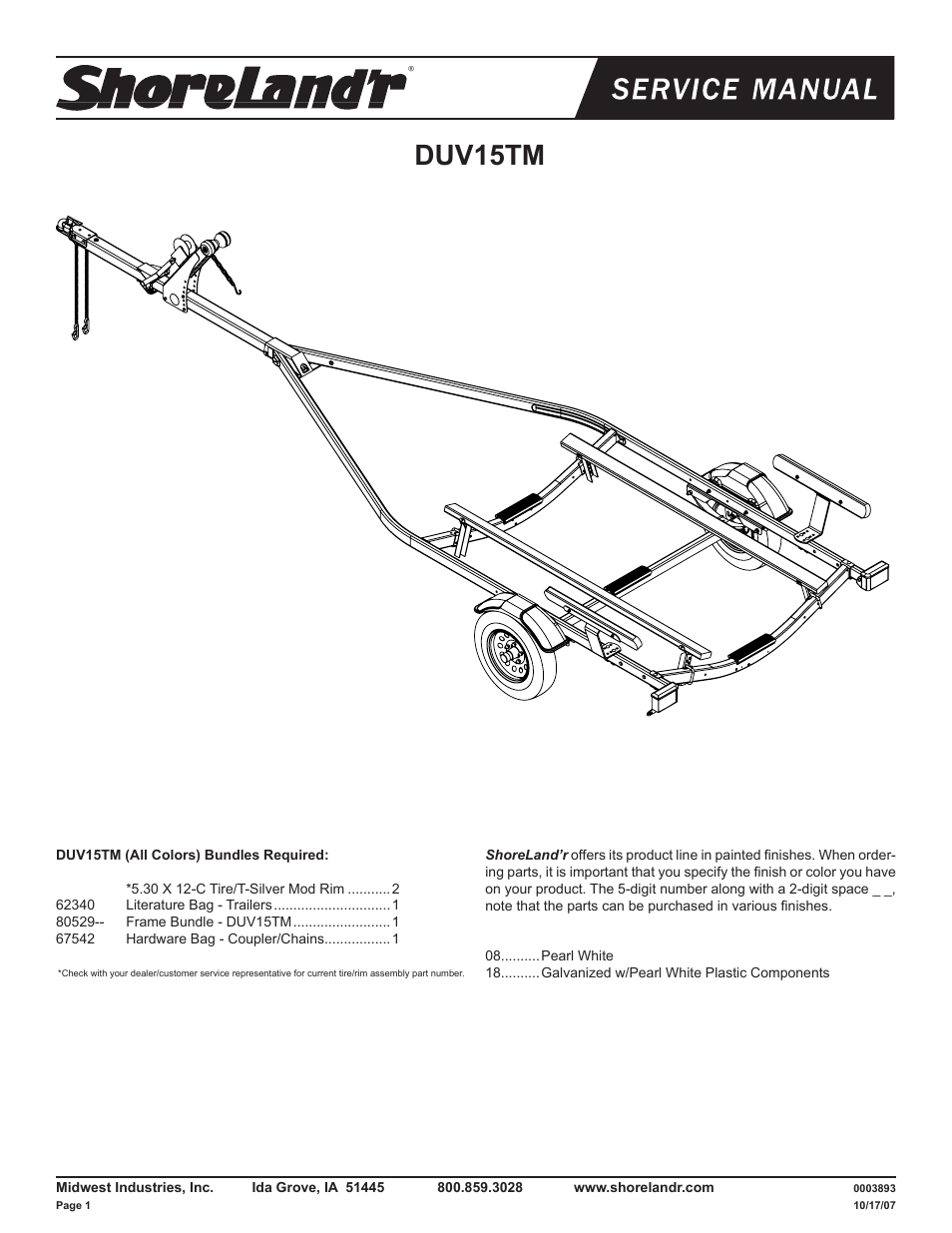ShoreLand'r DUV15TM V.2 User Manual | 8 pages