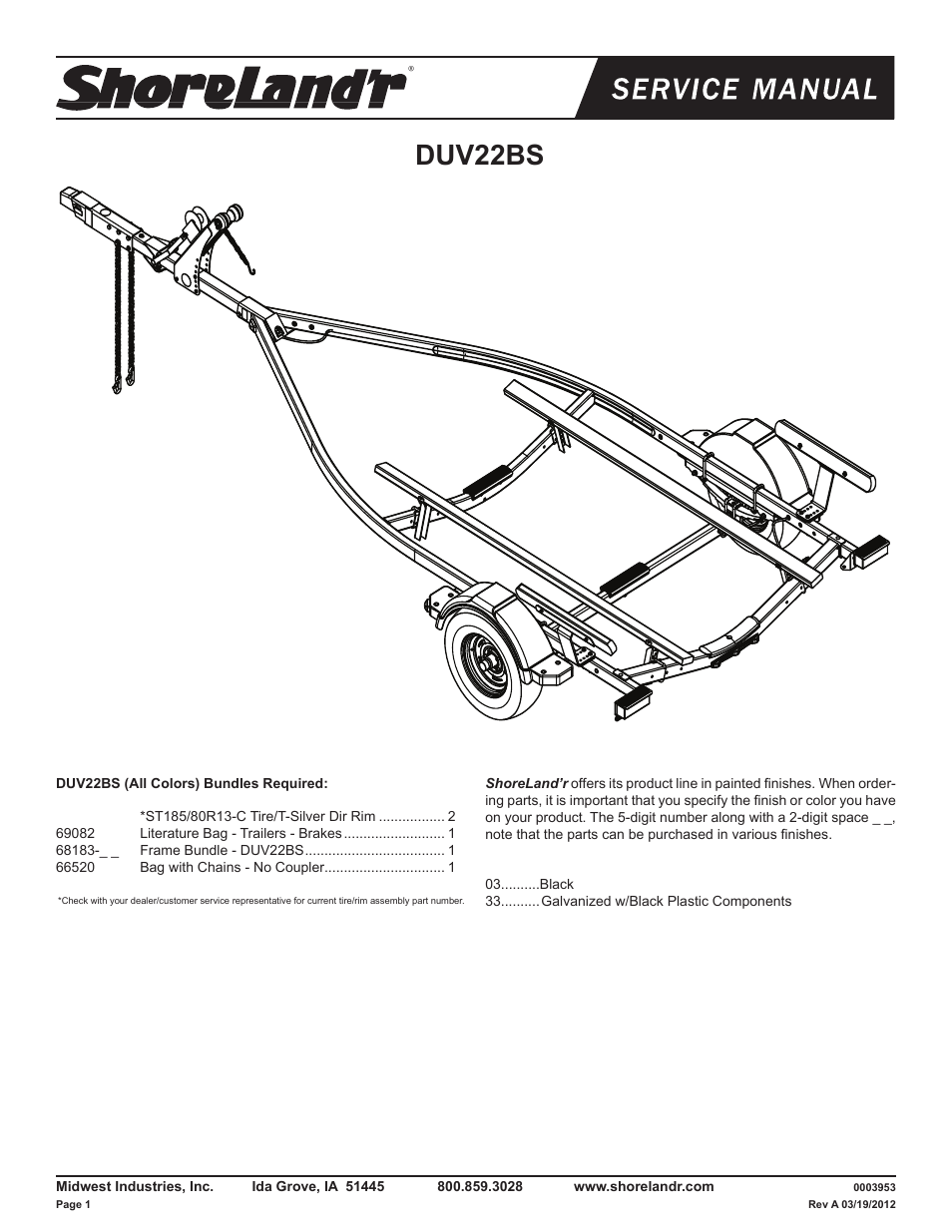 ShoreLand'r DUV22BS V.1 User Manual | 10 pages