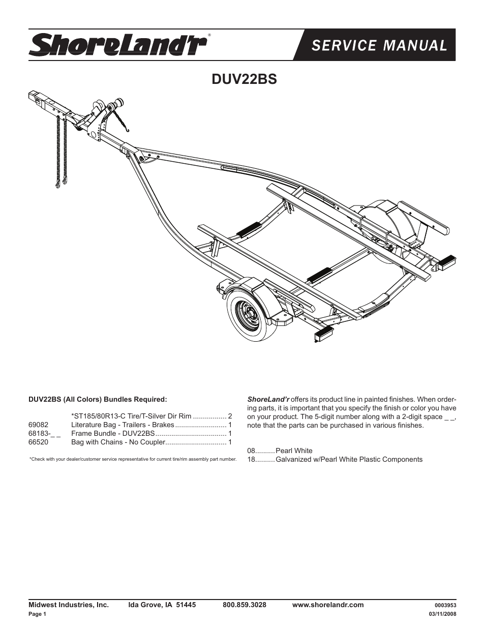 ShoreLand'r DUV22BS V.2 User Manual | 10 pages