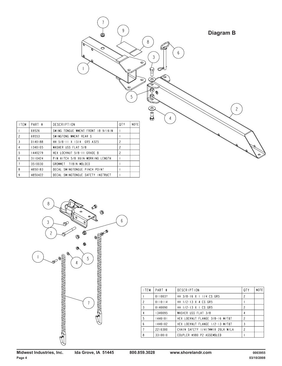 Diagram b | ShoreLand'r DUV24LW User Manual | Page 4 / 10